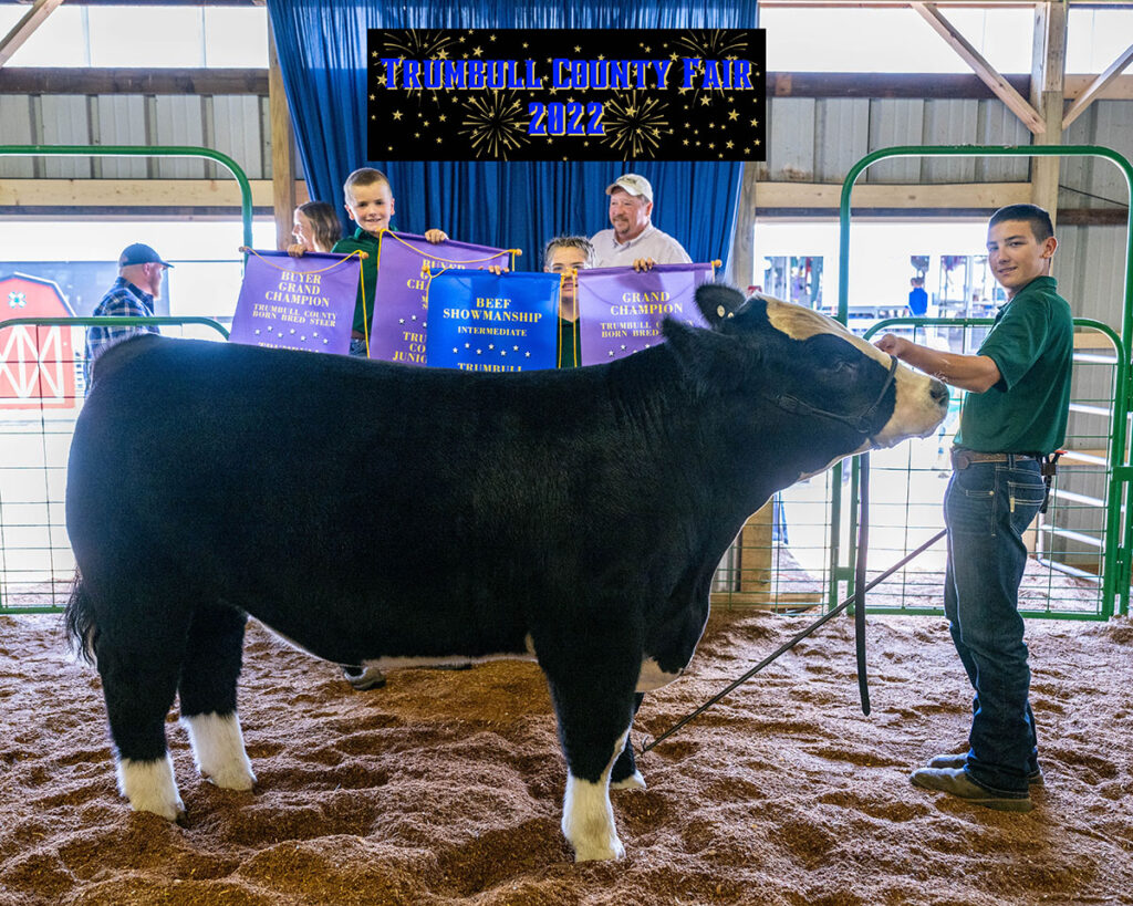 Ronald Imhoff sold the grand champion beef steer to W.I. Miller &amp; Sons for $8 per pound.